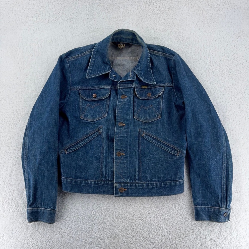 vintage BLUE BELL‎ MAVERICK DENIM JEAN JACKET SMALL/MEDIUM trucker